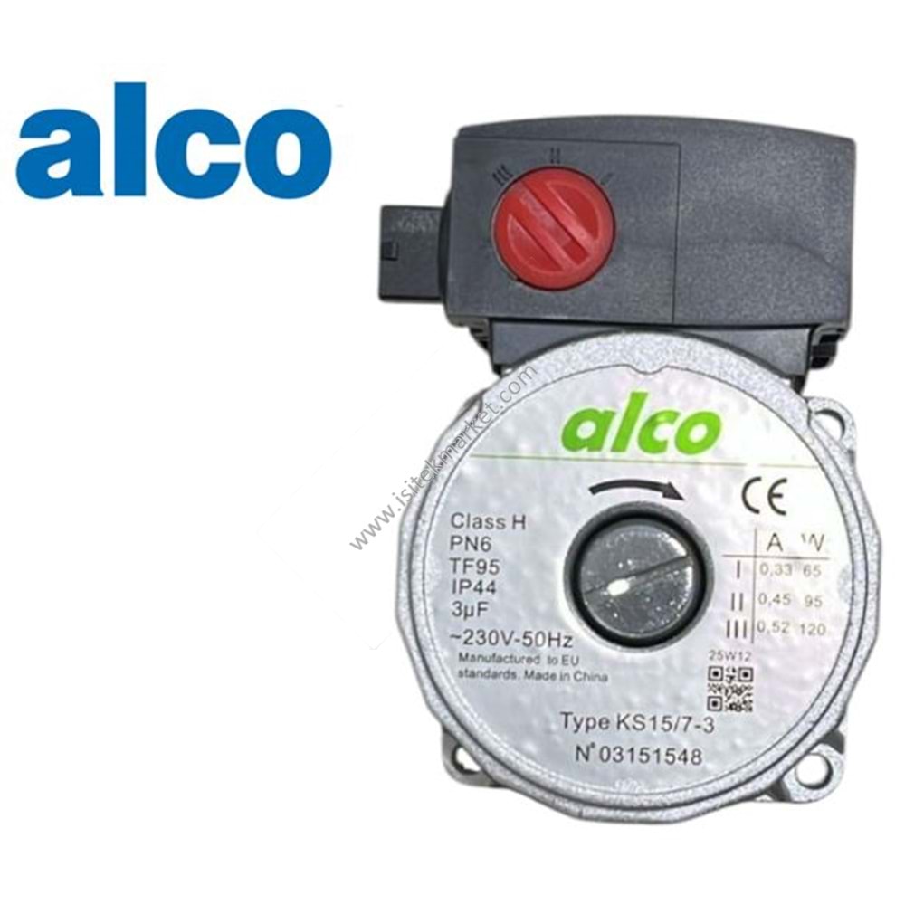 POMPA MOTORU ALCO WILO MUADİLİ KS 15/7 -3 120 WATT -