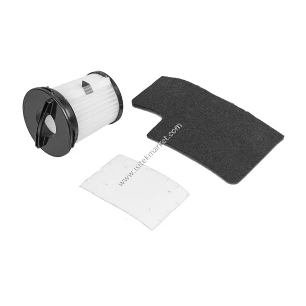 HEPA FİLTRES SETI (CONTAİNER) 4047 + KÖPÜK FİLTRE (MOTOR + SÜPÜRGE) ARİETE AT5166052900 H=95MM
