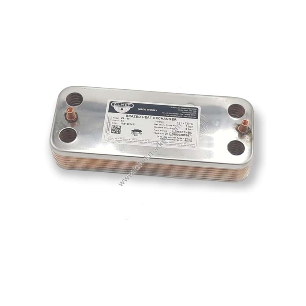 PLAKALI EŞANJÖR BIASI 14PL 160mm - SAVIO M261 e M291