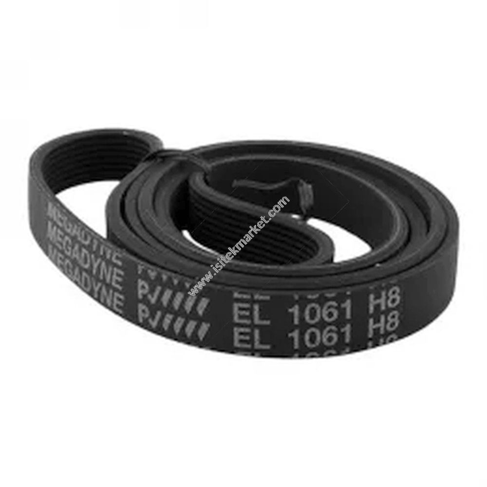 Çamaşır makinesi için kemer C00082812 Megadyne 1061H8 EL siyah