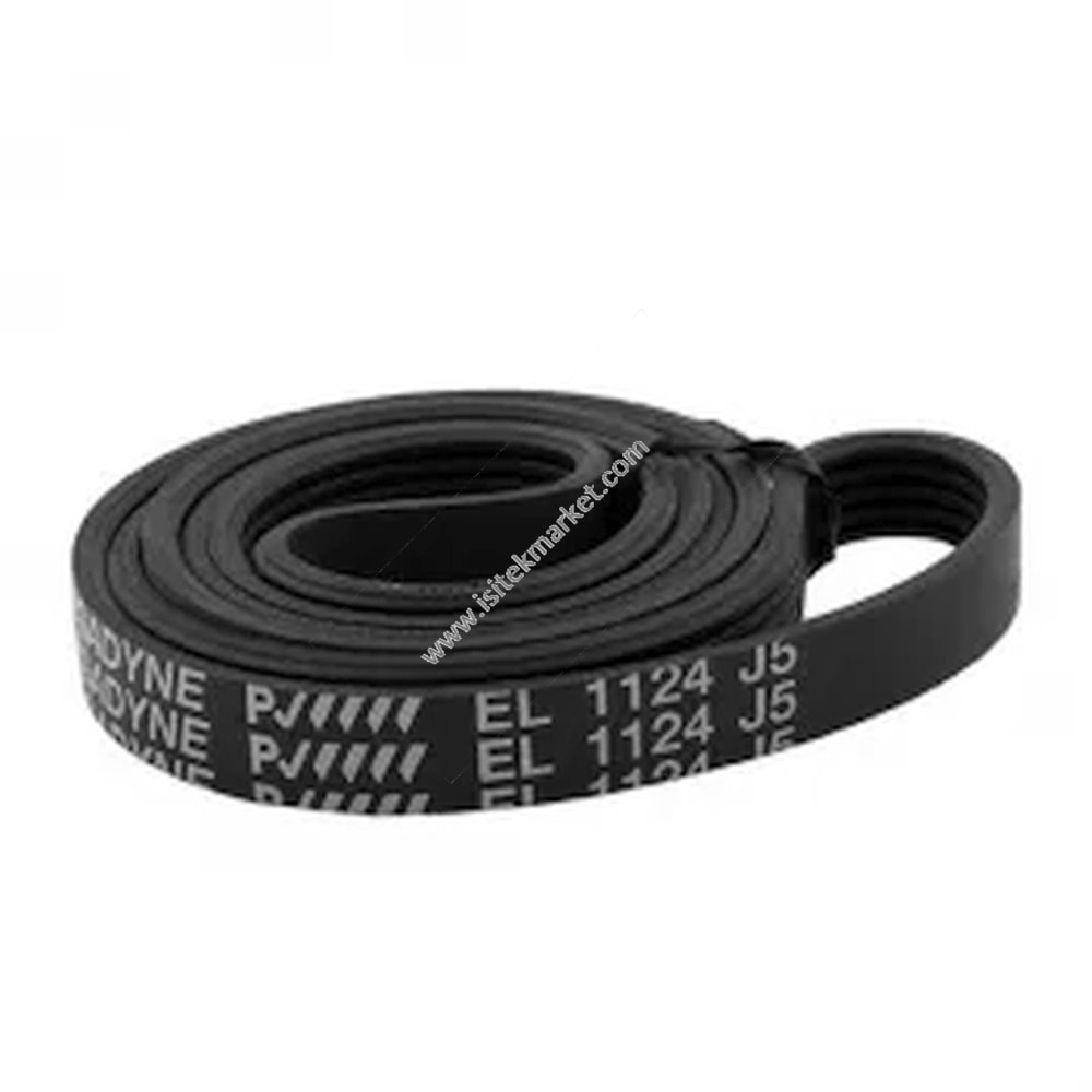 Çamaşır makinesi için kemer C00087628 Megadyne 1124J5 EL siyah