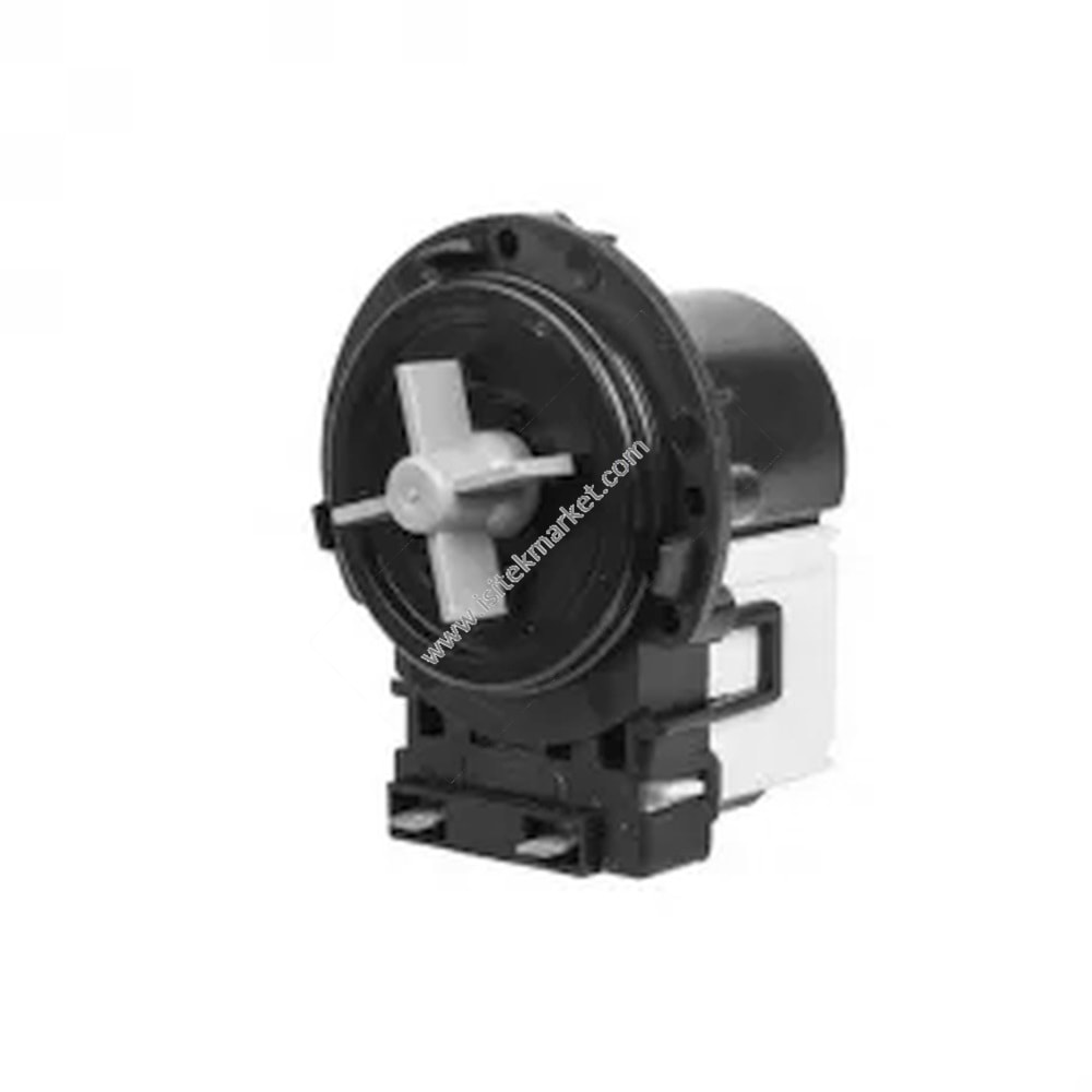 ÇAMAŞIR MAKİNESİ İÇİN POMPA -TAHLİYE POMPASI- INDESİT C00108264 ASKOLL 25 W M116 İLE UYUMLU -AYRI ÖN KONTAKLAR; 3 ADET KENDİ KENDİNE KANALLI VİDA İÇİN-