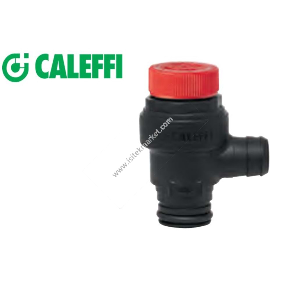 3 BAR EMNİYET VENTİLİ CALEFFİ C312019 KLİPS GEÇME x Ø 25 HORTUM BAĞLANTISI