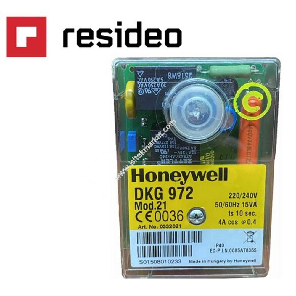 BRÜLÖR OTOMATİĞİ SATRONIC HONEYWELL DKG972-N MOD21 220-240V WOLF 8902453 BUDERUS BOSCH 8718584072