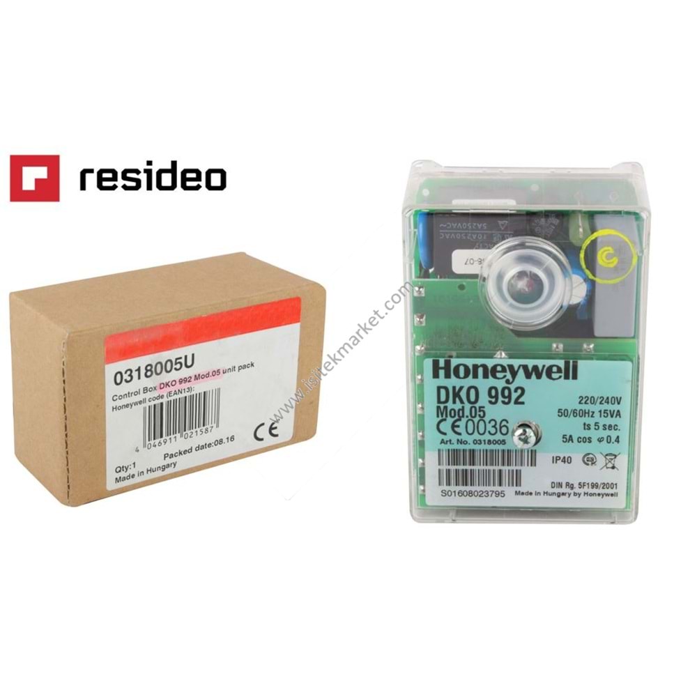 BRÜLÖR OTOMATİĞİ SATRONIC HONEYWELL DKO992 MOD 05 0318005U