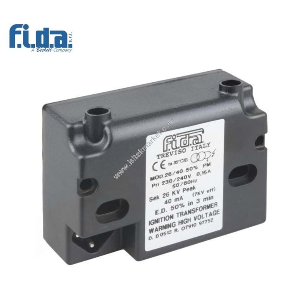 ATEŞLEME TRAFOSU FIDA 26/40 %50PM 230V - ENPB32 - ELE