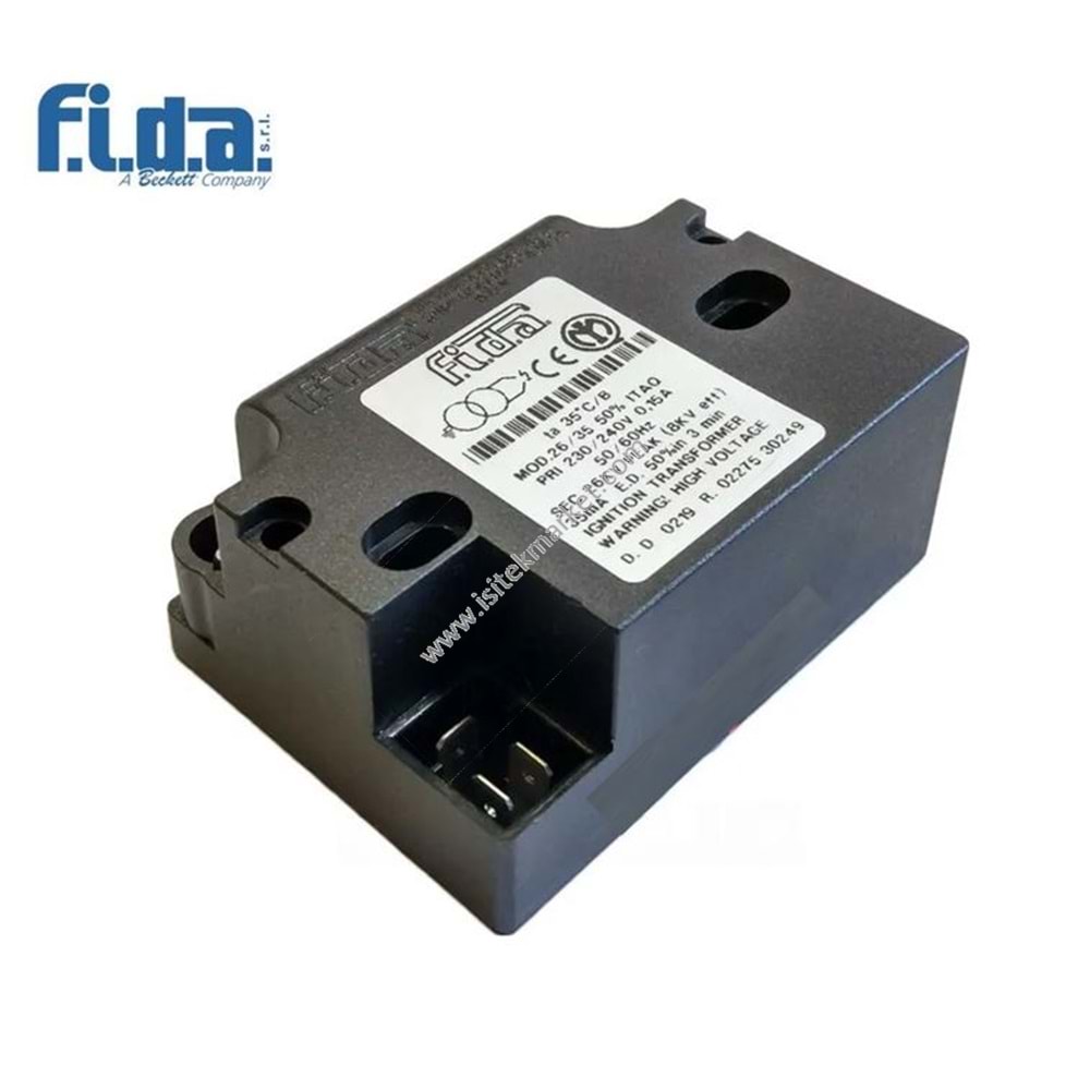 ATEŞLEME TRAFOSU FIDA 26/35 %50 ITAQ 230V AL. QU.- ENTBC32 - ELE