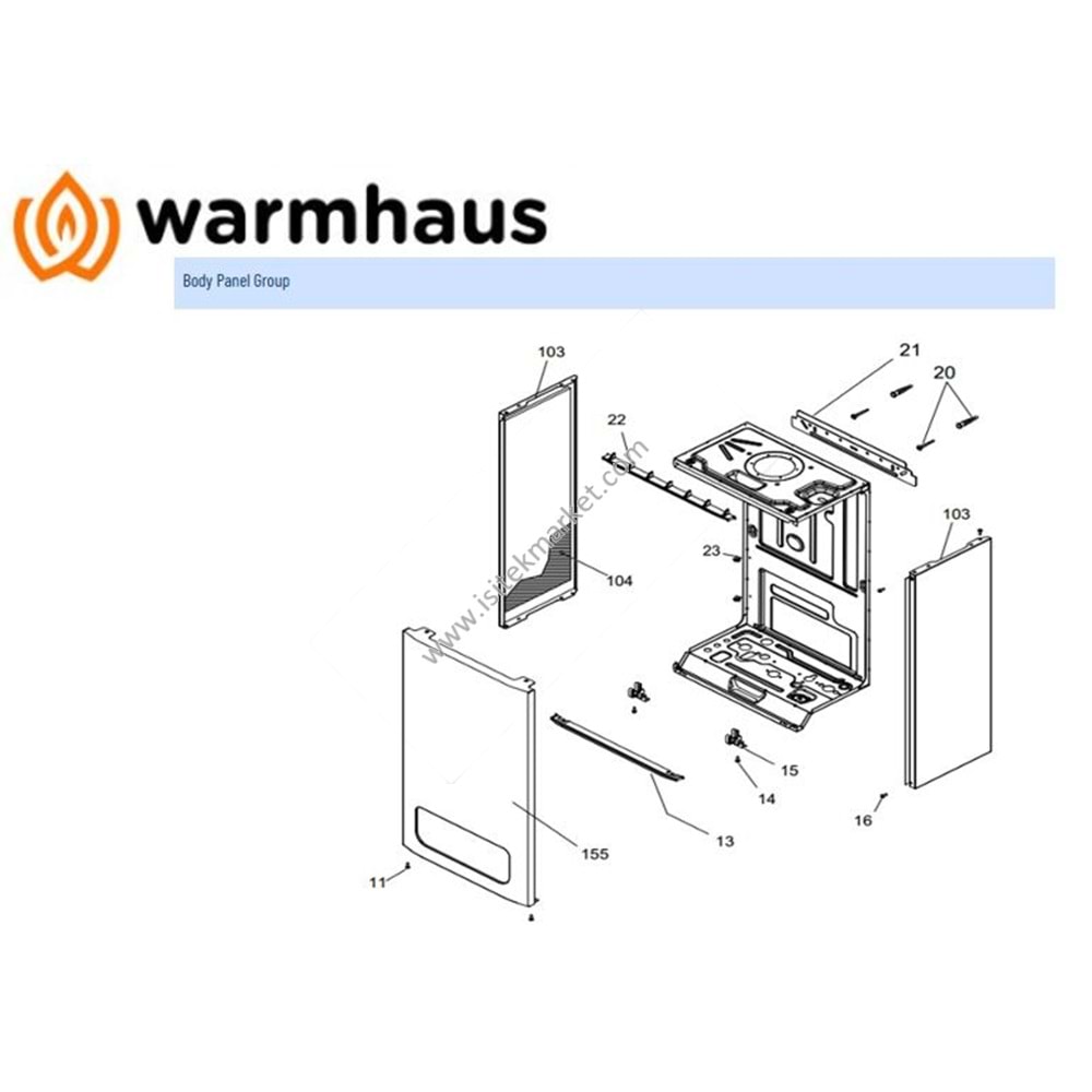 WARMHAUS EWA KOMBİ GÖVDE PARÇALARI EWA