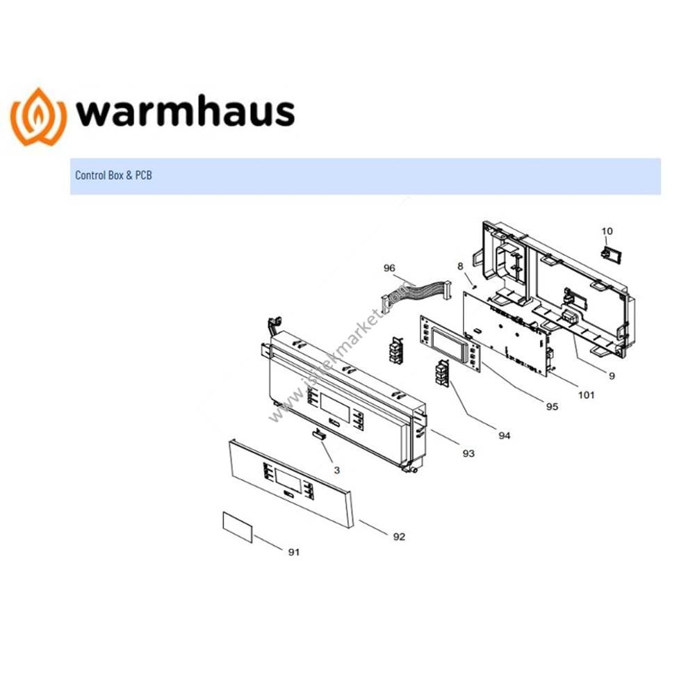 WARMHAUS EWA KOMBİ KUMANDA PANELİ ENERWA