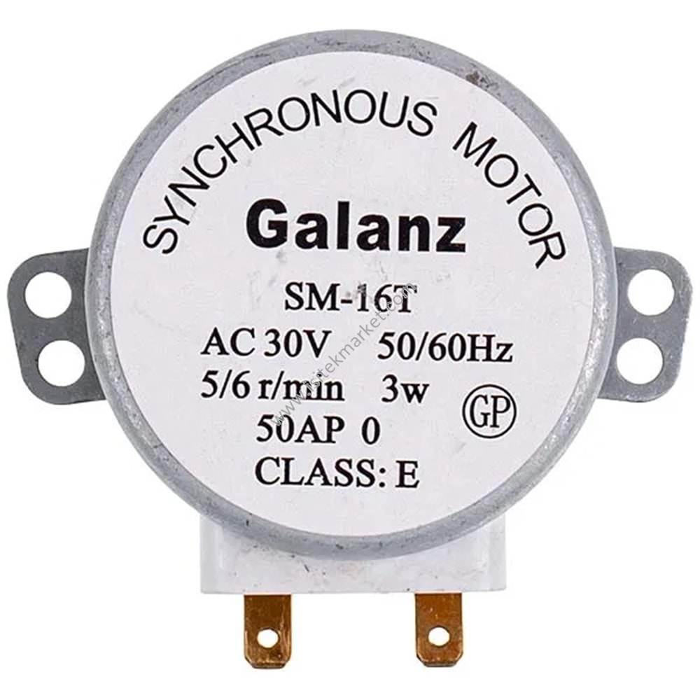 GALANZ MİKRODALGA Motor SM-16T 3W