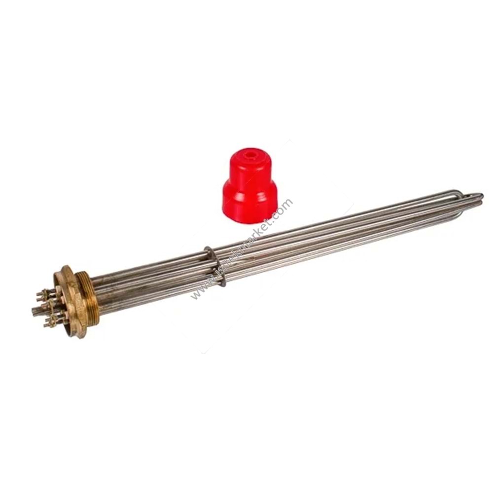 ELEKTRİKLİ KOMBİ REZİSTANSLARI BLOĞU 15KW 380V L=540MM SOMUN 2 SANAL