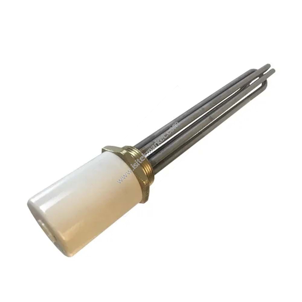 ELEKTRİKLİ KOMBİ REZİSTANSLARI BLOĞU 4,5KW 220V L=275MM SOMUN 1 1-2 (48MM) SANAL