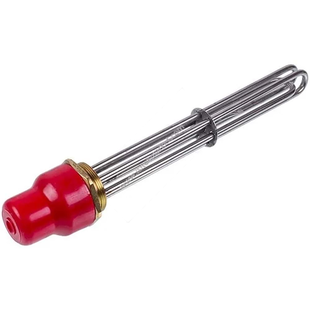 ELEKTRİKLİ KOMBİ REZİSTANSLARI BLOĞU 6KW 220V L=335MM SOMUN 2 BALCIK