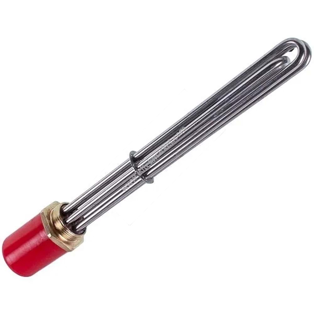 ELEKTRİKLİ KOMBİ REZİSTANSLARI BLOĞU 9KW 220-380V L=335MM SOMUN 1 1-2 KOOLWEN