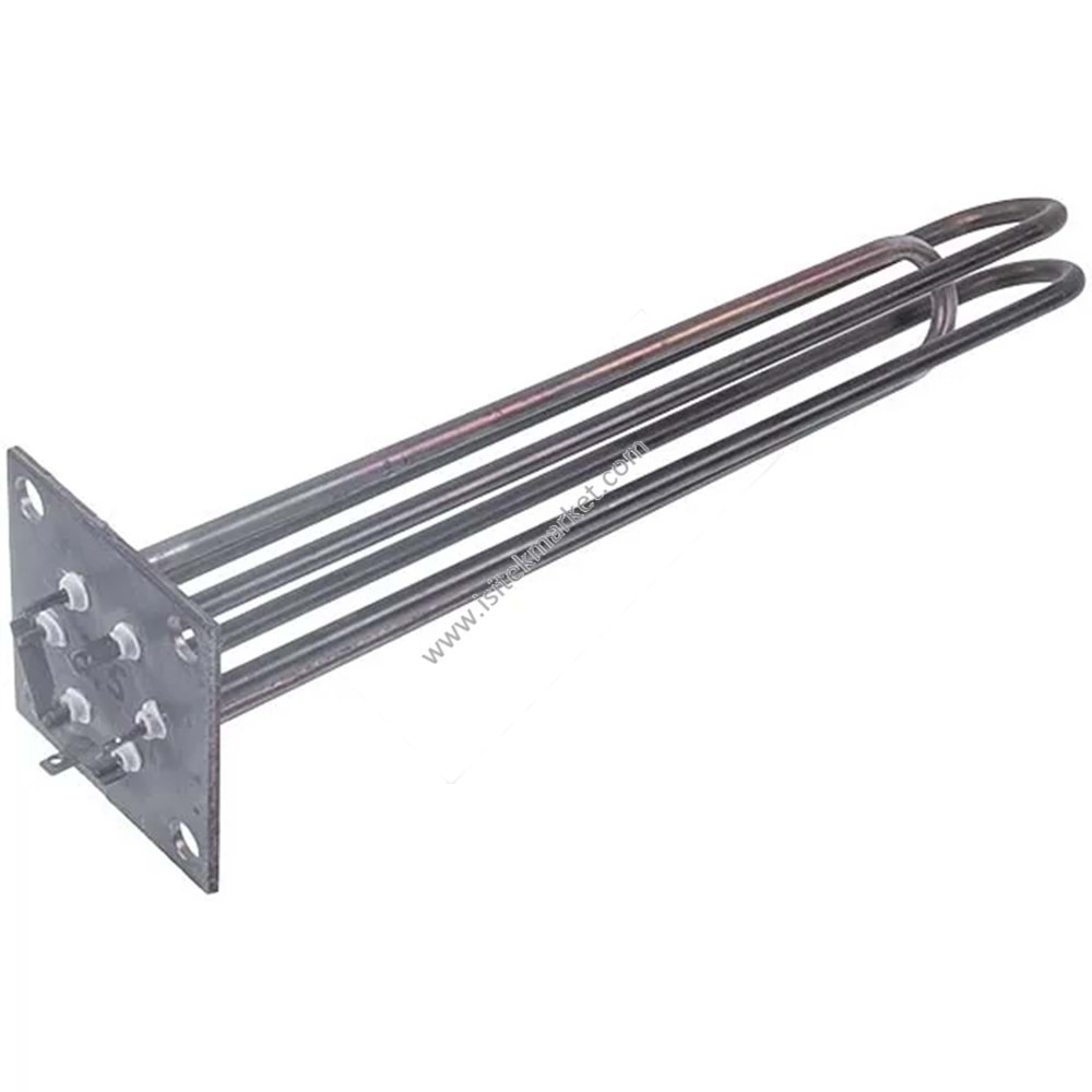 ELEKTRİKLİ KOMBİ REZİSTANSLARI BLOĞU ELECTRON-T 7,5 KW 220/380V L=385MM FLANŞ 100X100MM