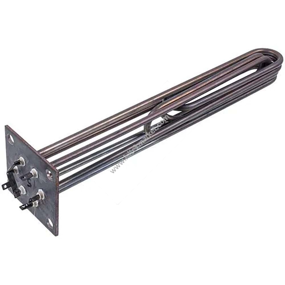 ELEKTRİKLİ KOMBİ REZİSTANSLARI BLOĞU ELECTRON-T 15 KW (PASLANMAZ ÇELİK), L=420 MM FLANŞ 100X100 MM