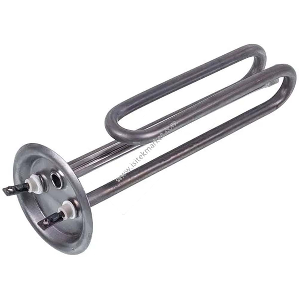 SU ISITICI ELEMANI THERMEX 1500W (PASLANMAZ ÇELİK) L=185MM, FLANŞ 82MM (M6 ANOT İÇİN)