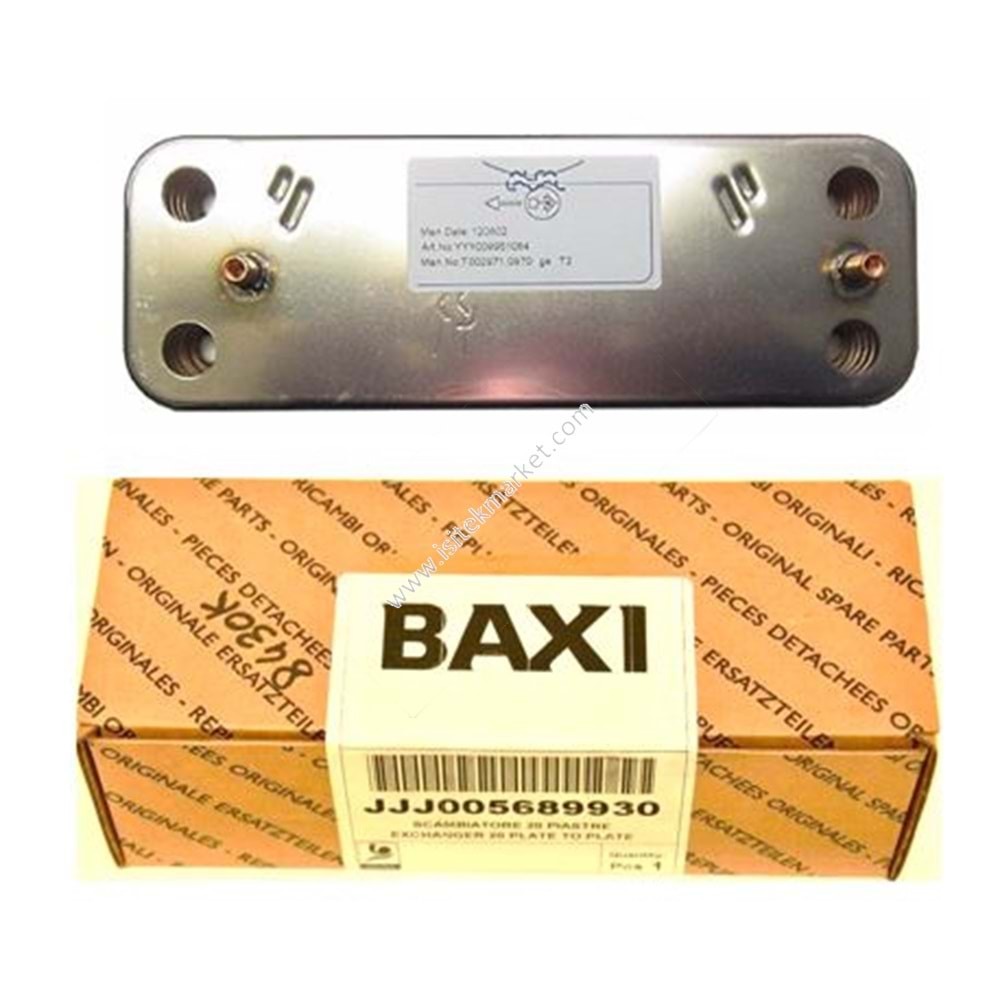 PLAKALI EŞANJÖR 20 PLK -156.5mm- BAYMAK - BAXI JJJ005689930 5689930 7223558