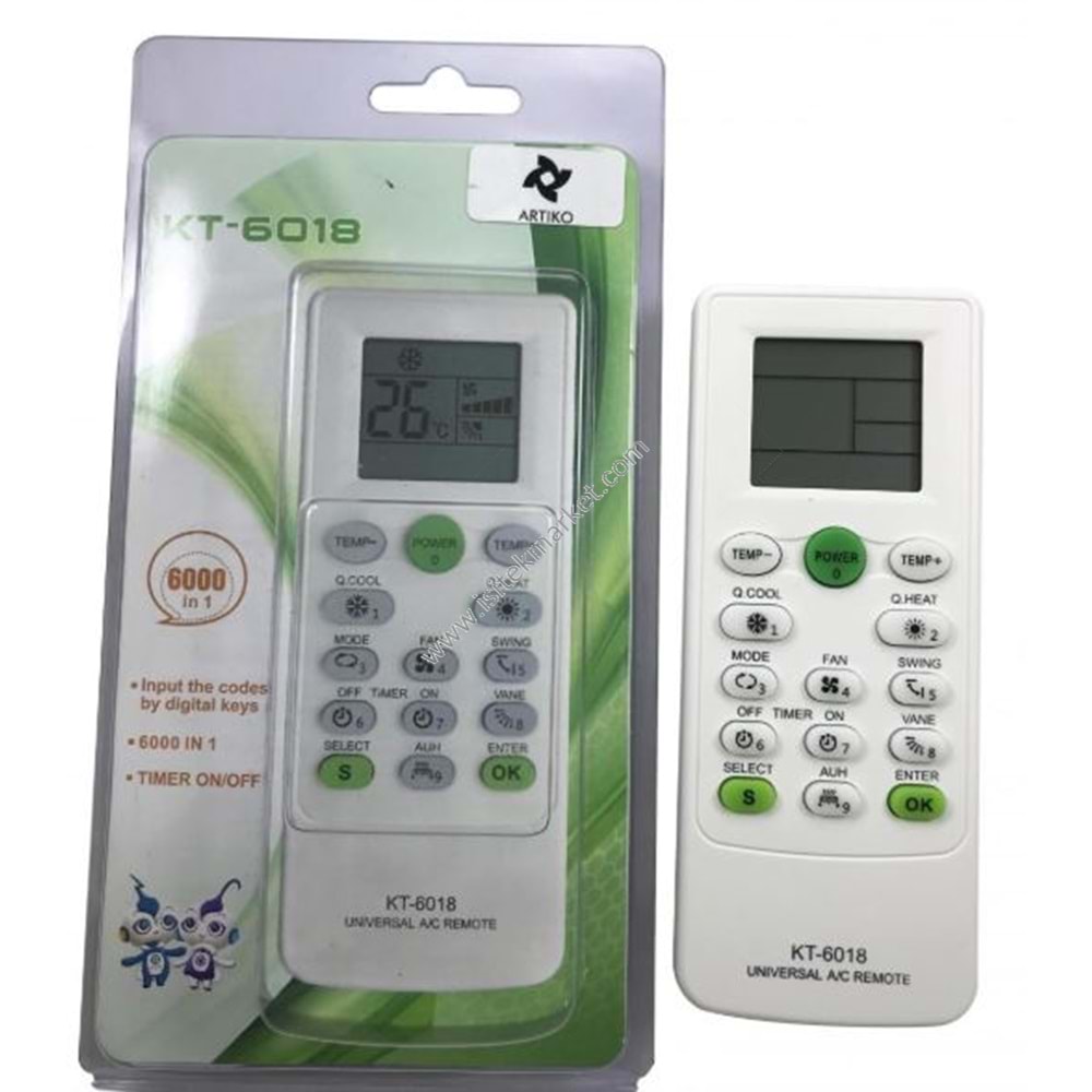 KLİMA KUMANDA KT-6018
