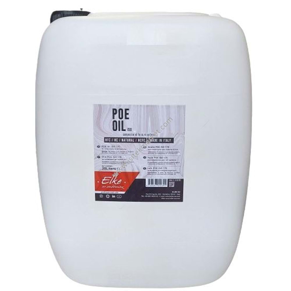 KLİMA KOMPRESÖR YAĞI 20 LT ELKE POE 170