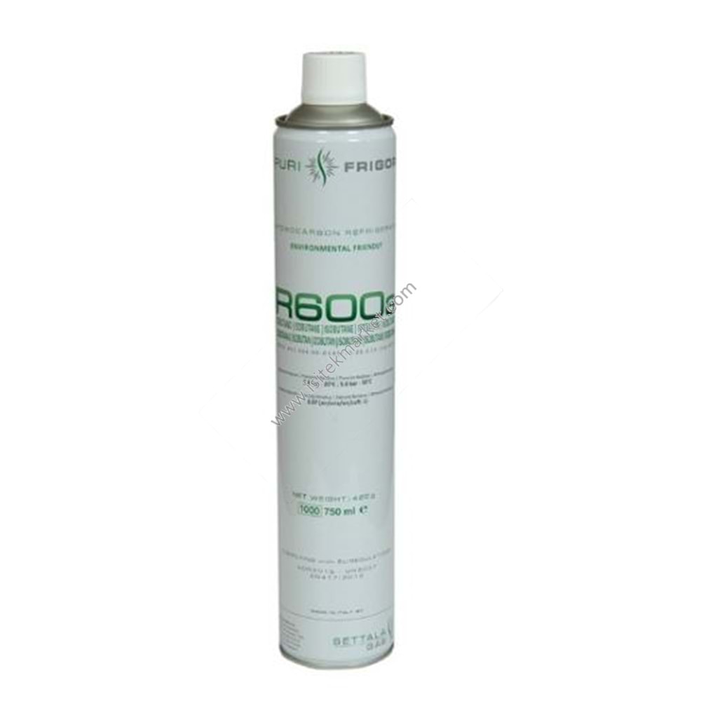KLİMA SOĞUTUCU GAZ TEK KULLANIMLIK R-600A FRIGO 750 ML 12 ADET