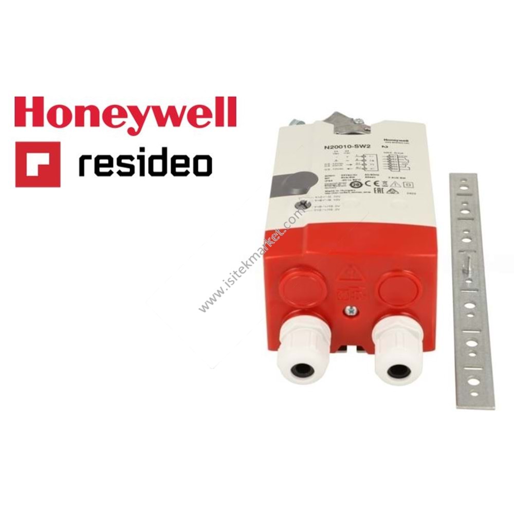 YAY GERİ DÖNÜŞSÜZ DAMPER VANA MOTORU 24VAC, 20 NM HONEYWELL N20010-SW2