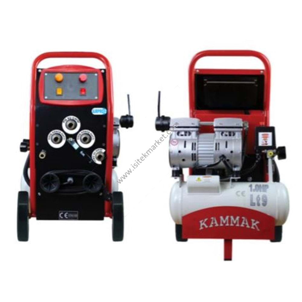 TESİSAT YIKAMA MAKİNASI KAMMAK AIRPRO-2 8 BAR 9 LT ISITICI YOK ÇİFT YÖNLÜ