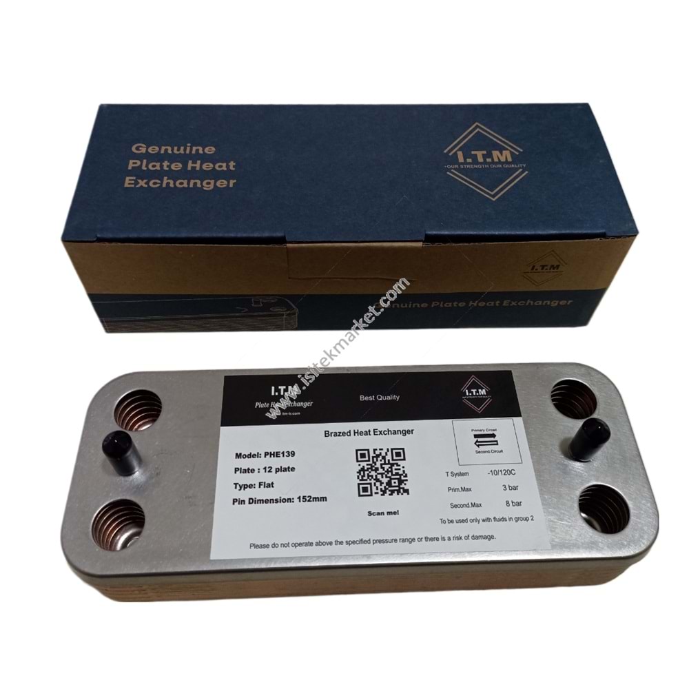 PLAKALI EŞANJÖR ITM IMG EOLO MİNİ 152MM 12 PLK - 3.021692 -