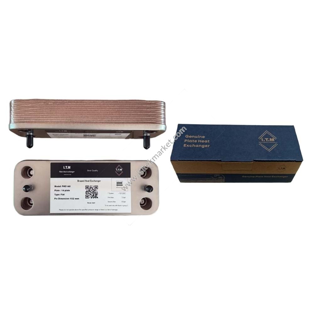 PLAKALI EŞANJÖR ITM IMG EOLO MINI 152MM 14 PLK