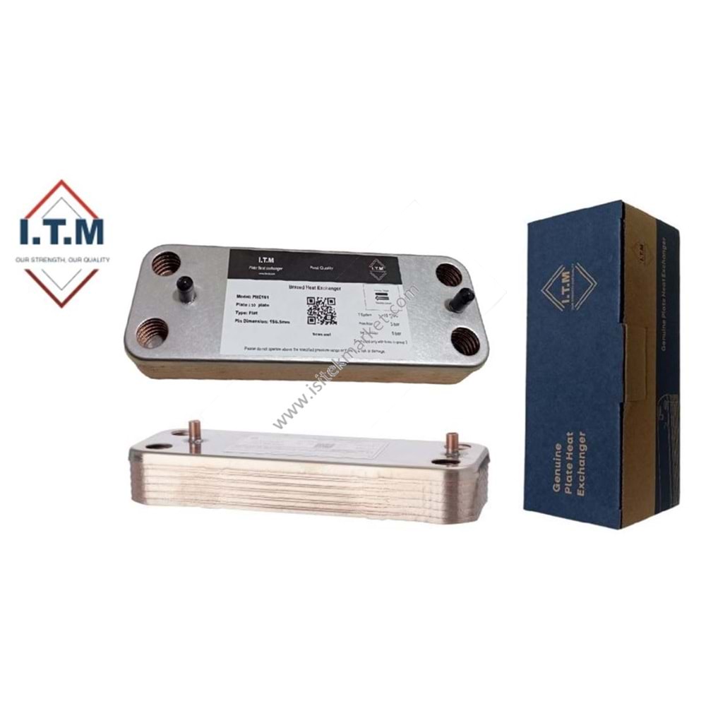 PLAKALI EŞANJÖR ITM2071000 10PL 156,5mm - BX JJJ005686670 5686670 248723 7683965 ROCA 125565366