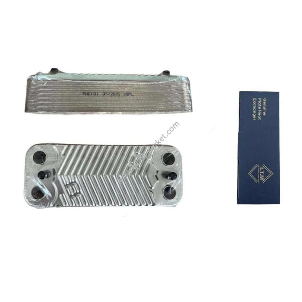 PLAKALI EŞANJÖR ITM 16PL DALGALI 148mm - ÇAPRAZ GİRİŞ