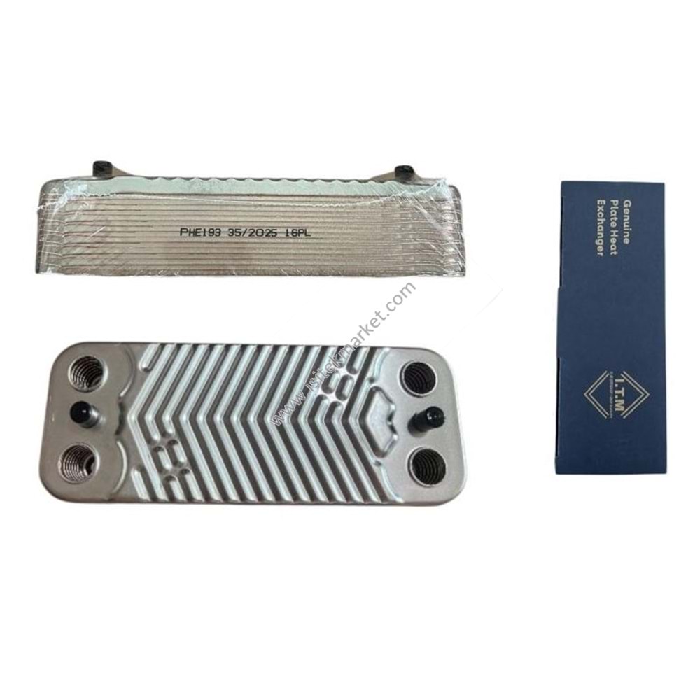 PLAKALI EŞANJÖR ITM 16PL DALGALI 152mm - ÇAPRAZ GİRİŞ