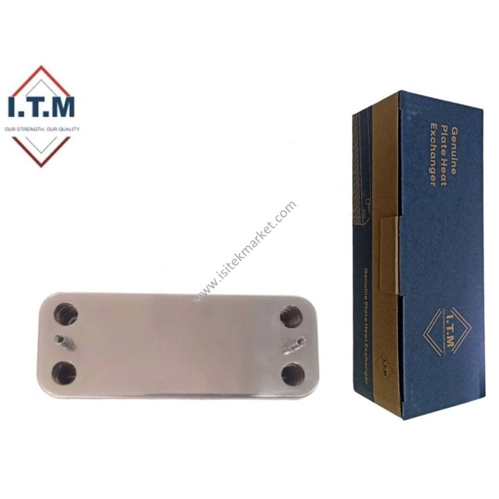 PLAKALI EŞANJÖR ITM 16 PL DÜZ 154mm - ÇAPRAZ GİRİŞ