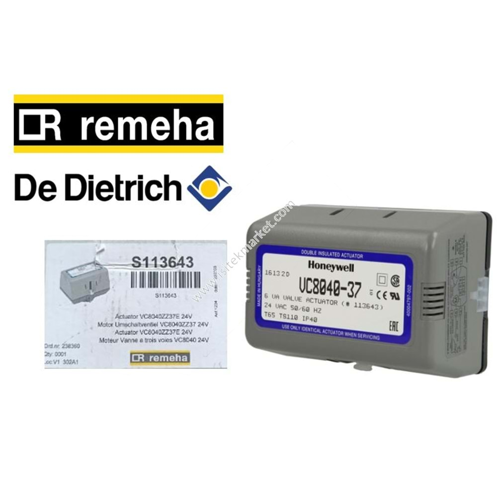 VANA MOTORU HONEYWELL VC8040-37 BAXI DE DIETRICH REMEHA S113643