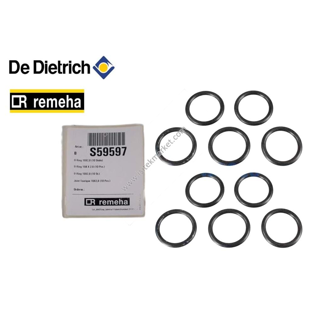 ORING BX REMEHA DE DIETRICH S59597 18X2,8 10 PCS
