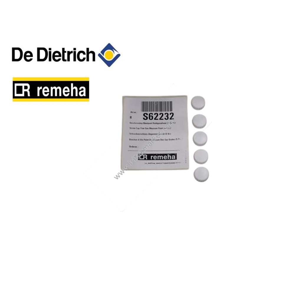 BACA GAZI ÖLÇÜMÜ KAPAK SETİ REMEHA DE DIETRICH S62232