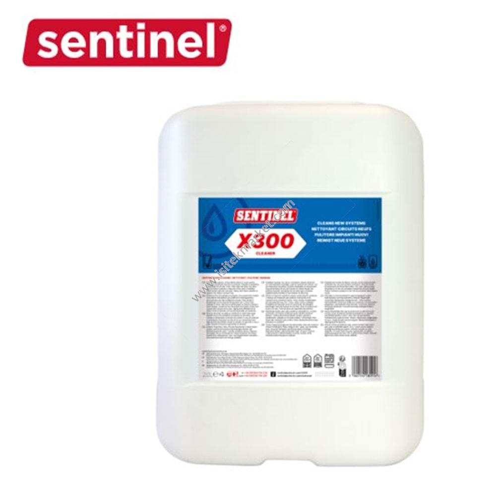 X300 20 LITRE SİSTEM TEMİZLEME KİMYASAL SENTINEL