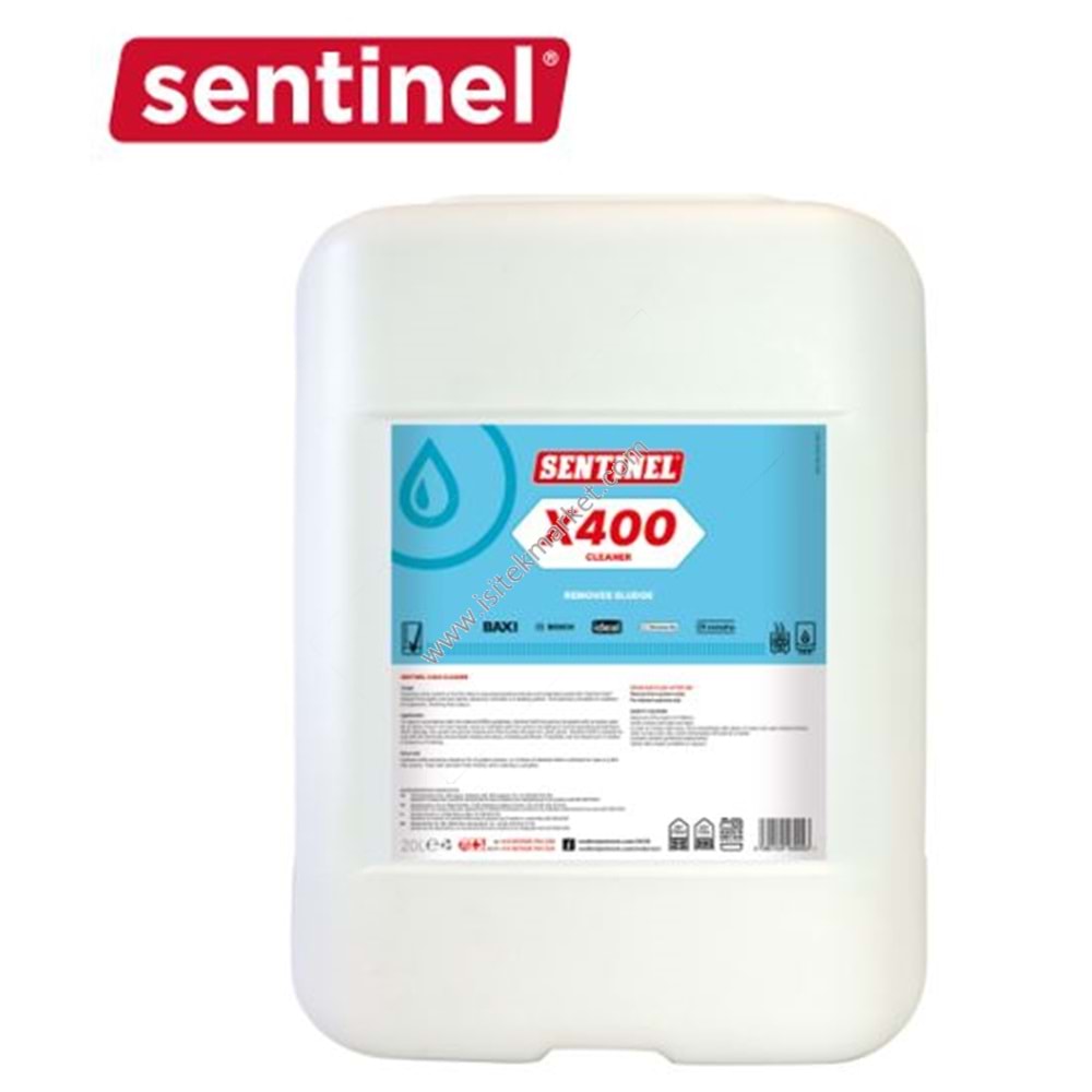X400 20 LITRE YÜKSEK PERFORMANS TEMİZLEME KİMYASAL SENTINEL