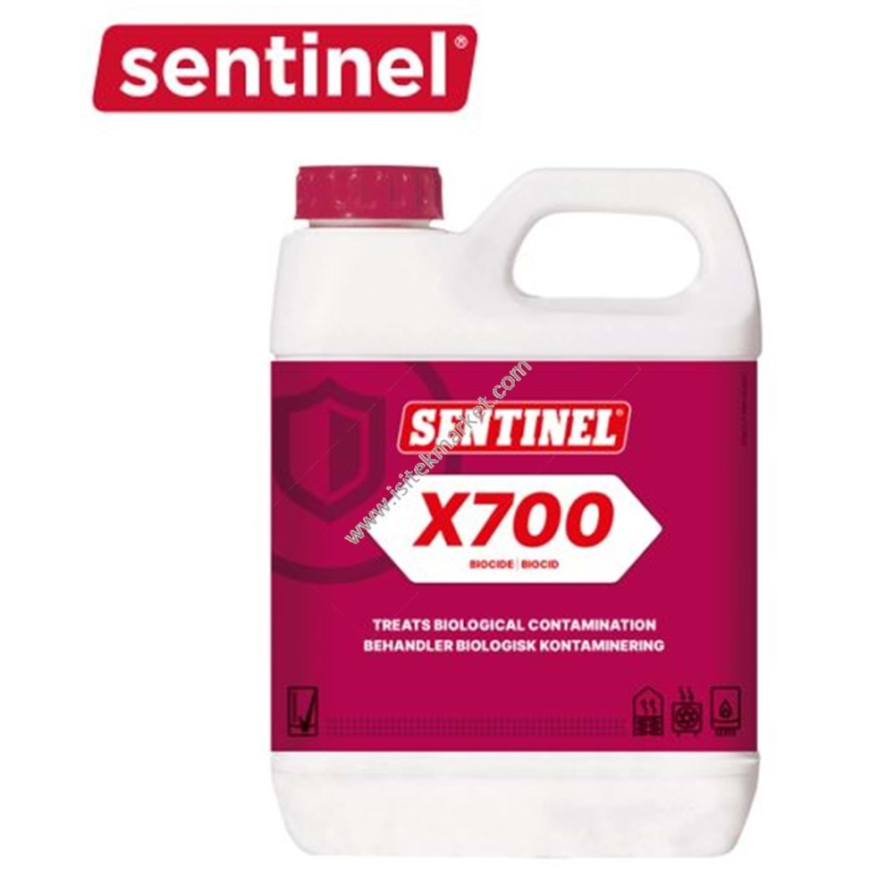 X700 1 LITRE YERDEN ISINMA SİSTEMLERİ BİYOLOJİK KİRLENMEYİ ENGELLEME KİMYASALI SENTINEL