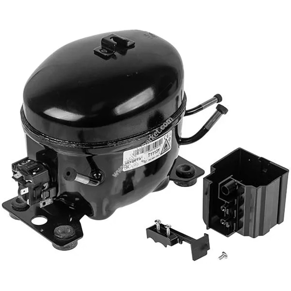 BUZDOLABI T1113Y JIAXIPERA R600A 152 W İÇİN KOMPRESÖR (BAŞLATMA RÖLESİ İLE)