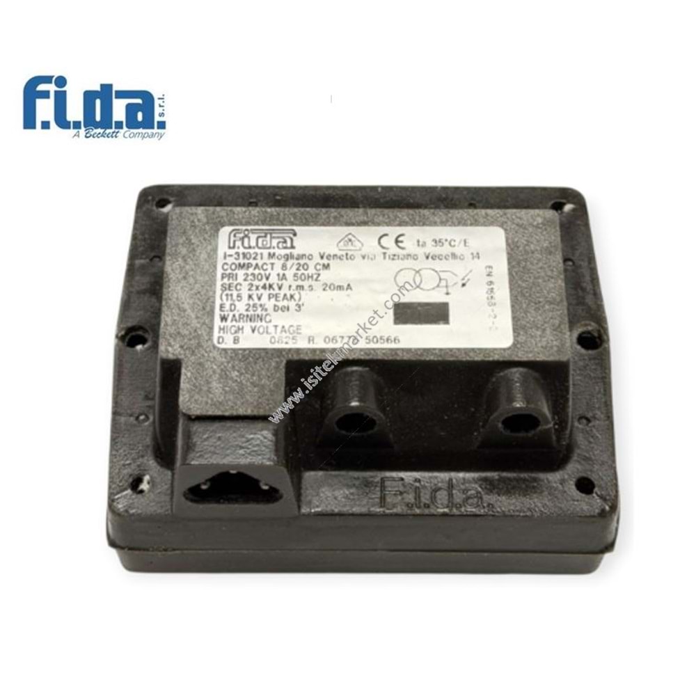ATEŞLEME TRAFOSU FIDA COMPACT 8/20CM %25 230V VDE - TE082D MEDIO