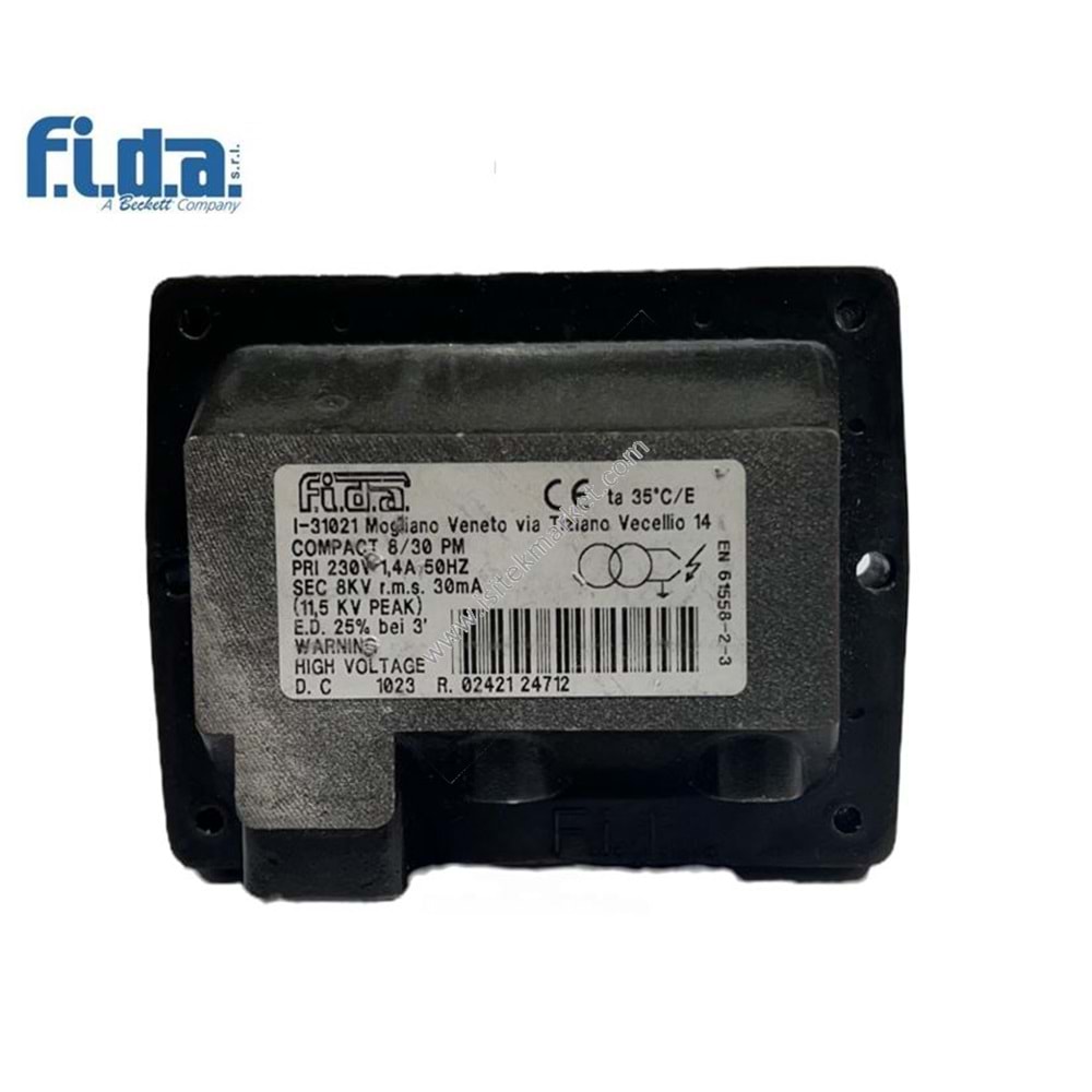 ATEŞLEME TRAFOSU FIDA COMPACT 8/30 PM %25 (RT9) 230 - TE086D - MEDIO