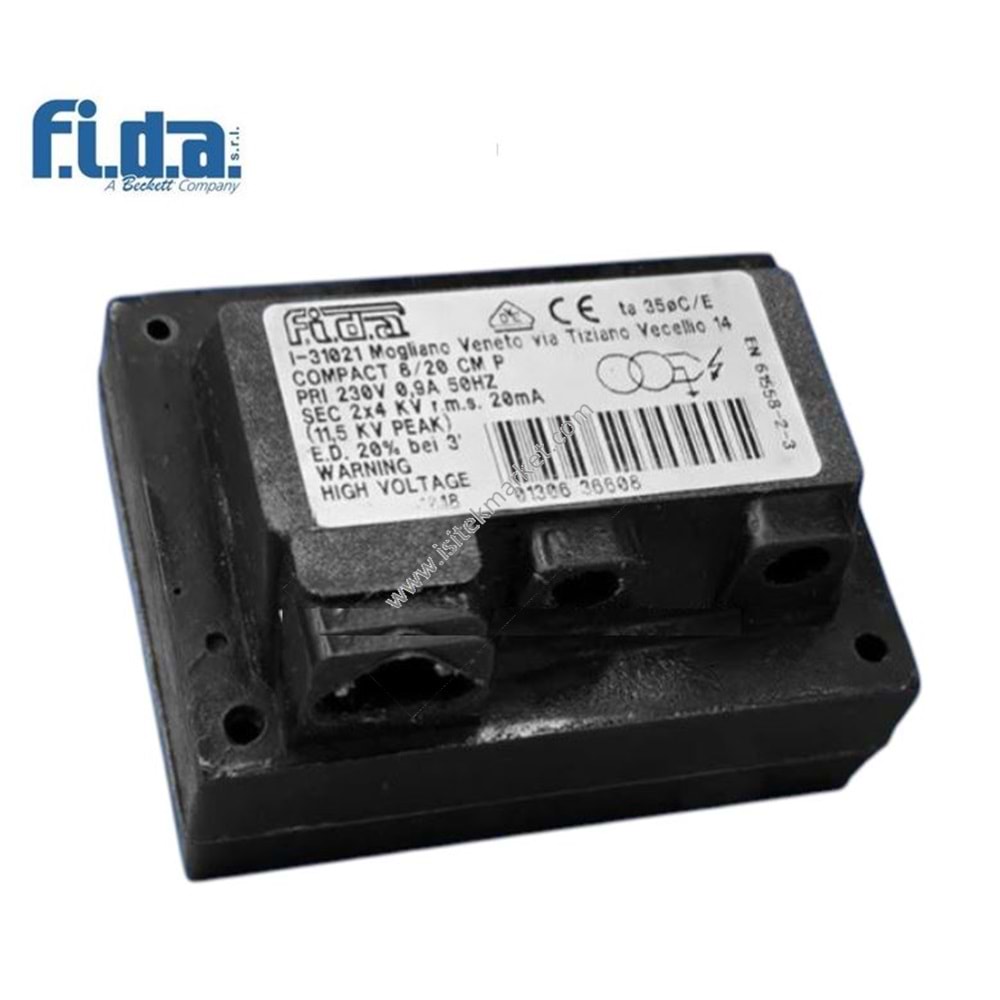 ATEŞLEME TRAFOSU FIDA COMPACT 8/20 CM %20 VDE - TF082D - PICCOLO