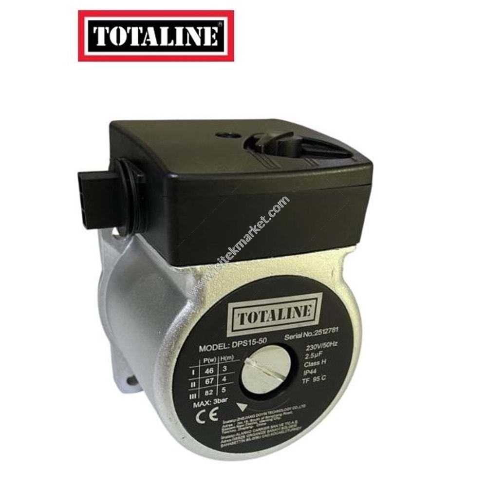 POMPA MOTORU TOTALINE WILO TİPİ DPS15-50 82W 3 SPEED