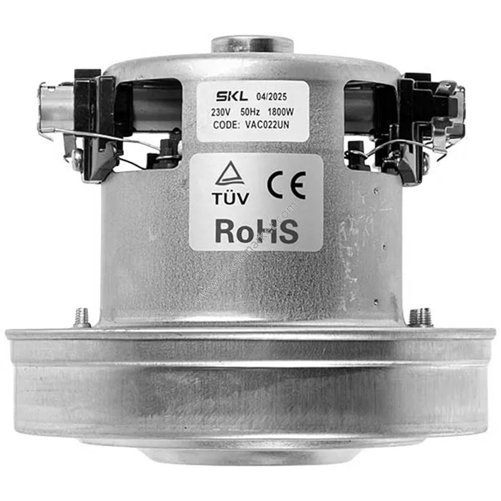 ELEKTRİKLİ SÜPÜRGE MOTORU VAC022UN SKL D=130/84 MM H=29/109 MM 1800 W