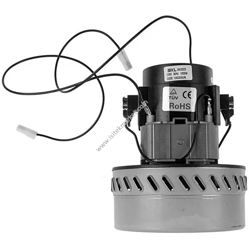 YAŞ TEMIZLIK VAC026UN SKL İÇIN ELEKTRİKLİ SÜPÜRGE MOTORU D=143/77 MM H=68/176 MM 1200 W