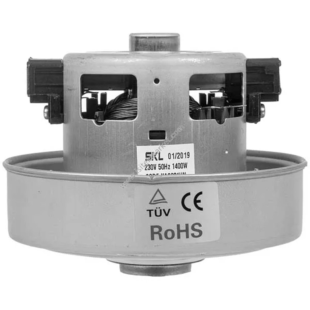 ELEKTRİKLİ SÜPÜRGE MOTORU VAC031UN (KORUMA LEHİNDE) SKL D=134/84 MM H=35/101 MM 1400 W