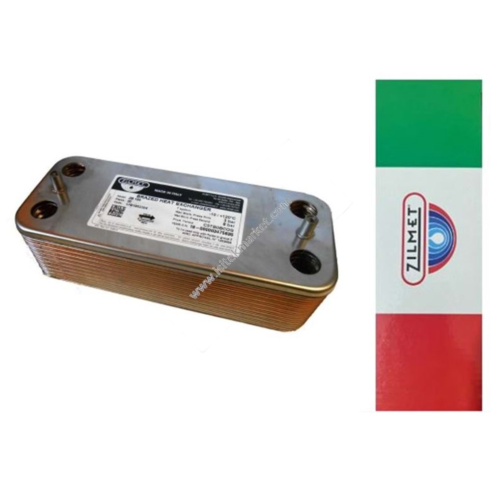 PLAKALI EŞANJÖR ZILMET 17B1902024 20 PLAKA RADIANT 43166LP