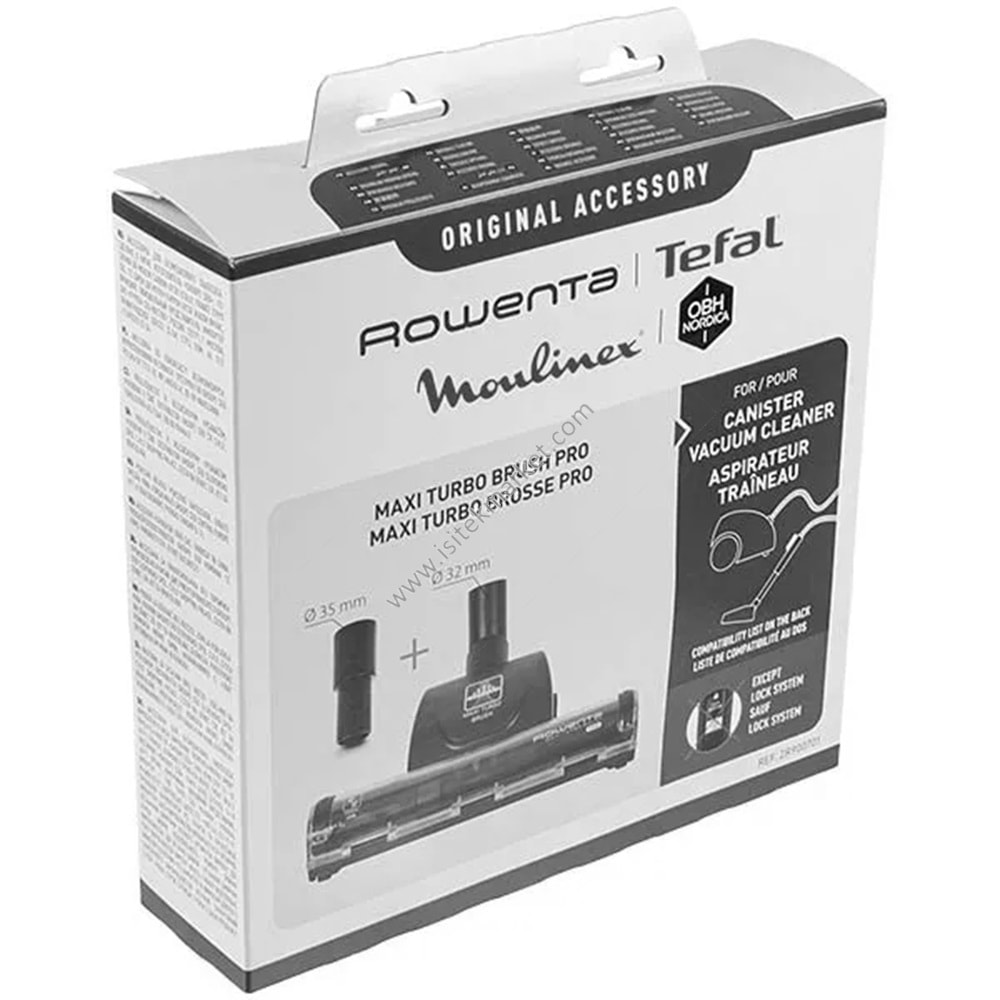 ELEKTRİKLİ SÜPÜRGE İÇIN TURBO FIRÇA ZR900701 (TÜP D=32/35MM)