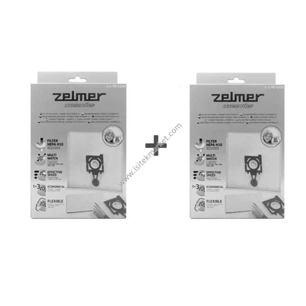TOZ TORBASI SETI SAFBAG + ELEKTRİKLİ SÜPÜRGE İÇIN FİLTRE ZELMER \ BOSCH ZVCA300B
